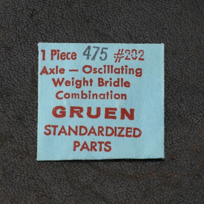 NOS Gruen 475 Part # 1341-1 Ow Weight Bridle Combo New Old Stock  (#C6D6)
