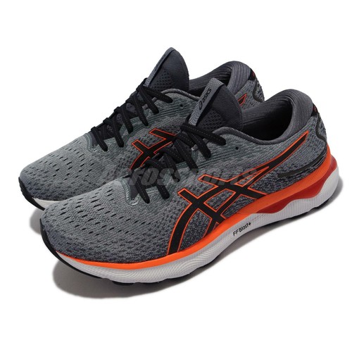 Preowned Asics Gelnimbus 24 2e Wide Ff Blast Grey Orange Men Running