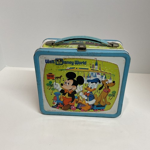 Walt Disney World ランチBOX⭐︎BOTTLE（Aladdin） Vintage 1970s Aladdin Walt Disney World Pressed Steel Lunch