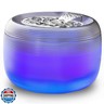 SIBAYS Cat Water Fountain, 118oz/3.5L Large Capacity Cat Fountain for Drinking with LED Light and Water Shortage Reminder, Plastic Automatic Dog Water Bowl Dispenser, Easy to Clean(FS75)