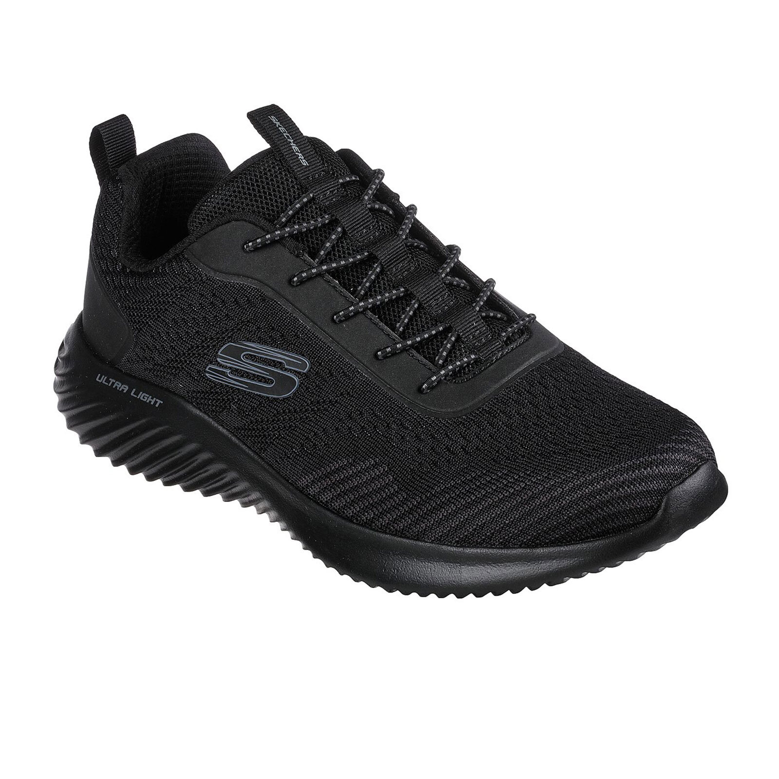 

Skechers Wide Fit Slip On Black Men Sport Comfort Shoes Flex Memory Foam 232377, Черный, 237282