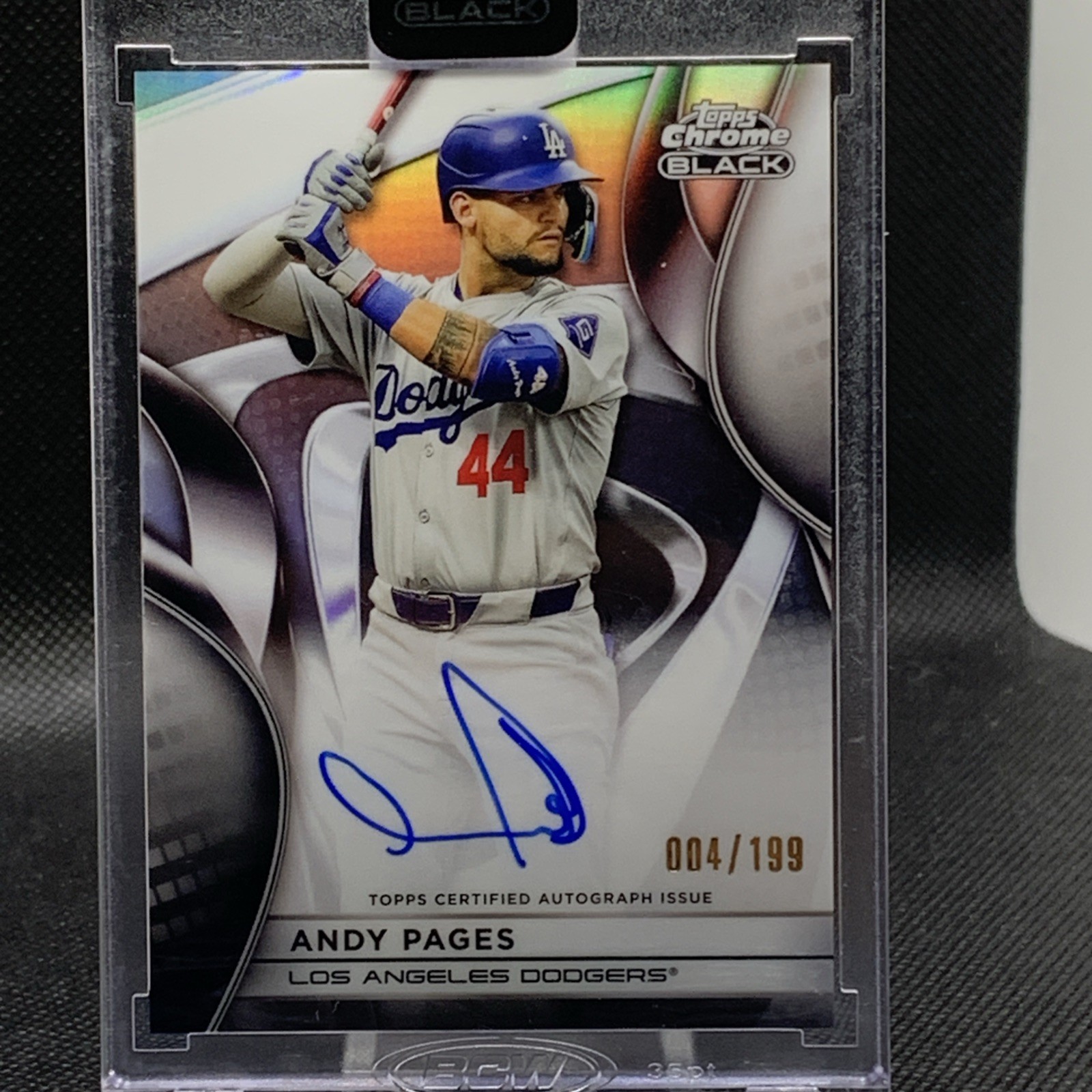 2025 Topps Chrome Black - Autographs Andy Pages #CBA-APA Refractor /199 (AU)