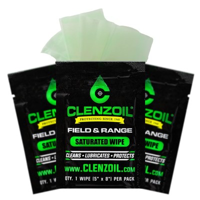 Field & Range Single-Use Saturated Oil Wipe Packets | Individual CLP | -Step ...