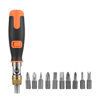 Two-way Ratchet Screwdriver 10-in-1 Multi-bit Ratchet Screw Drivers Set H9O5