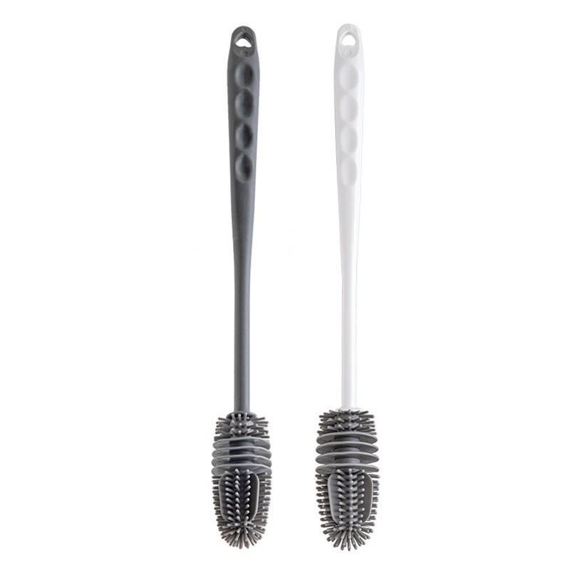 Long Handle Cup Cleaning Brush Bottle Scrubbing Silicone Cleaner Washing Brush