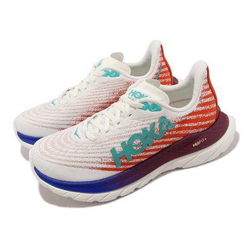 

Мужские кроссовки для бега Hoka Mach 5 2E Wide White Fire Red 1136677-WFM, Белый, Mach 5 2e Wide