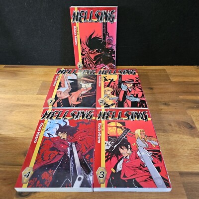 HELLSING Manga Vol 1 2 3 4 T Kohta Hirano Dark Horse English Lot Bundle