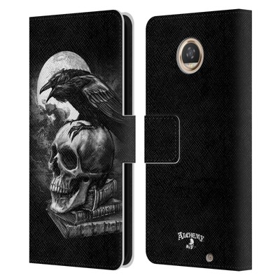 OFFICIAL ALCHEMY GOTHIC WING LEATHER BOOK WALLET CASE COVER FOR MOTOROLA PHONES