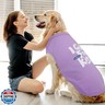 Kuoser Dog Shirt, Printed Dogs T-Shirt Soft Breathable Dog Shirts, Cute Doggy Sweatshirt for Small Medium Large Girls Boys, Pet Funny Clothes Tank Top Sleeveless Dogs Vest, Purple M