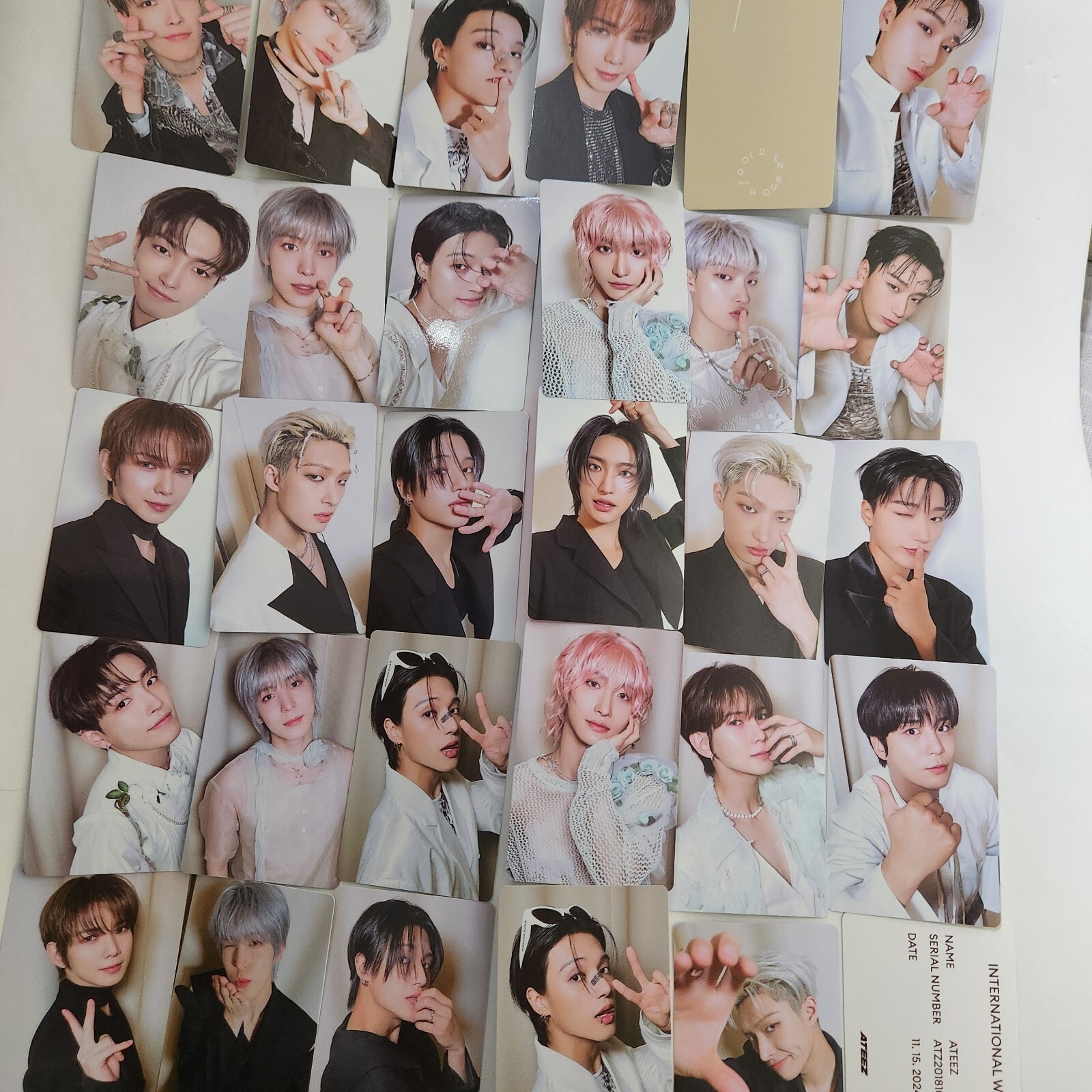 ATEEZ photocard 2024 the 11TH MINI ALBUM [GOLDEN HOUR : Part
