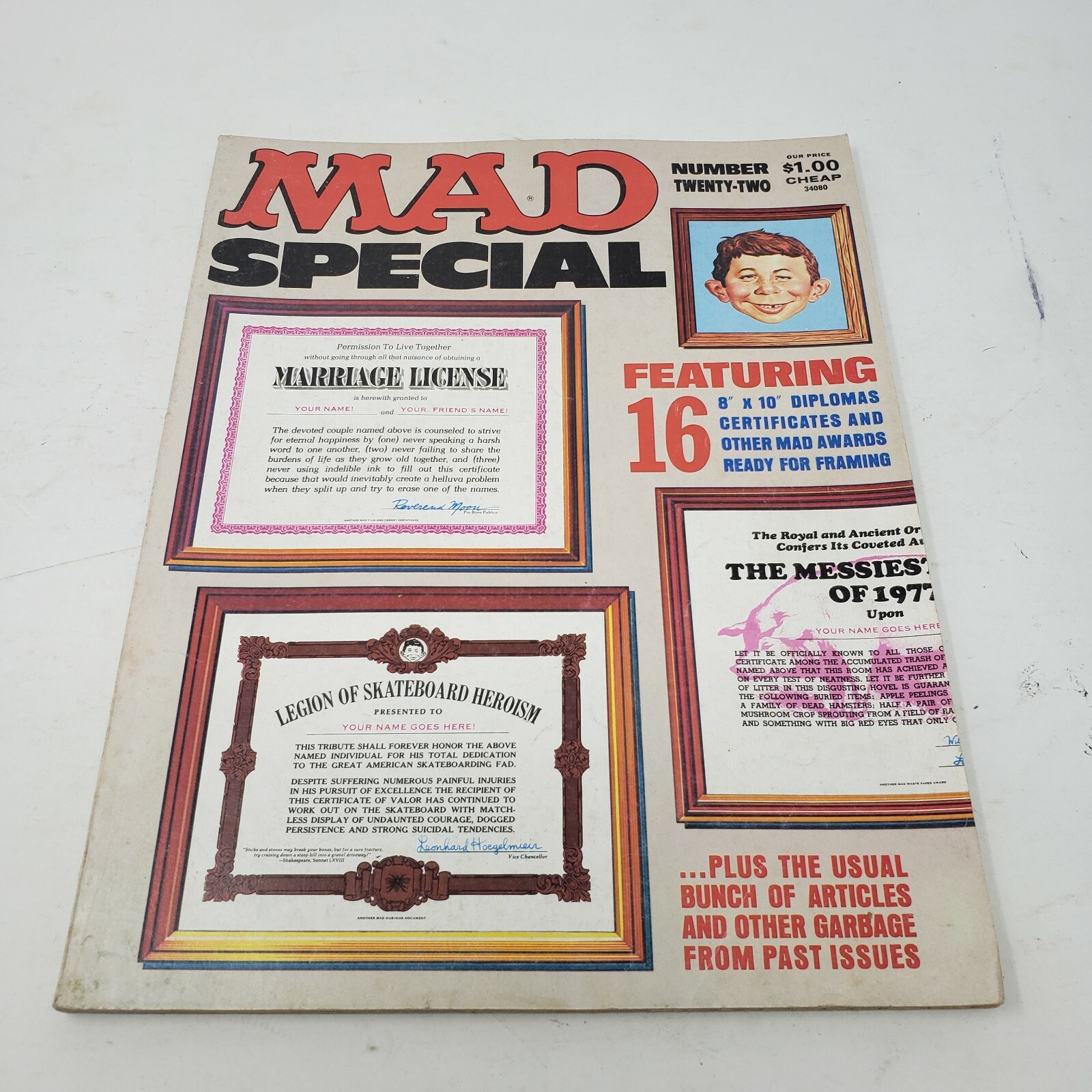 MAD MAGAZINE Special Number 22 Vintage Magazines 1977 1970s