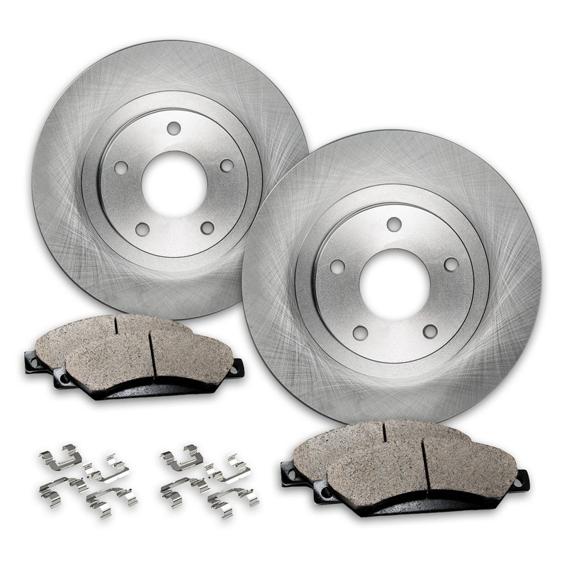 Rear Brake Rotors + Ceramic Pads for 2016-2021 Chevy Cruze