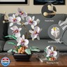 itshWOee Orchid Flowers Bouquet Building Set, Botanical Collection Artificial Plant for Home Décor, Ideal Gifts for Christmas, Mother's Day, Anniversary, Birthday