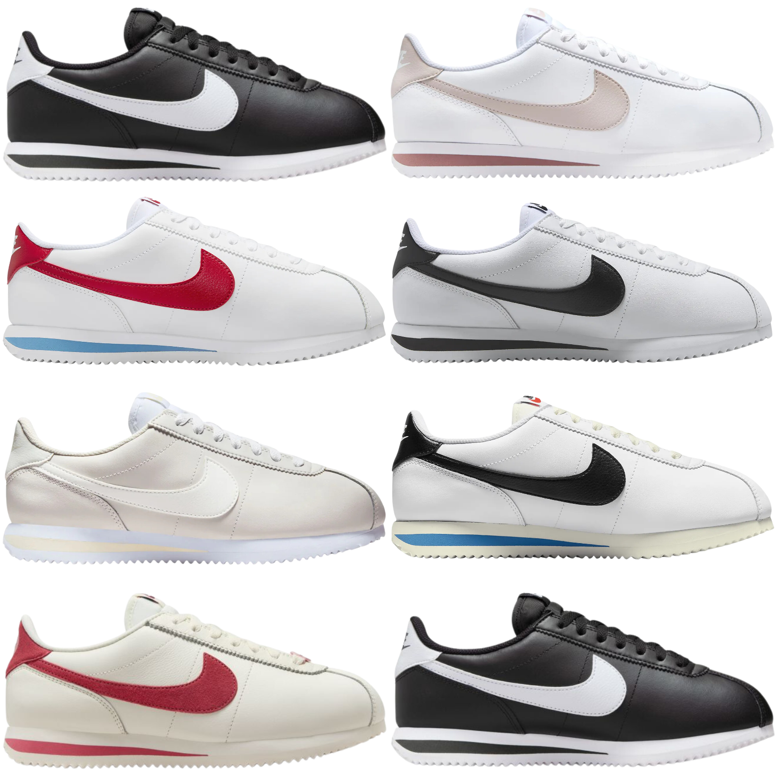 НОВАЯ КОЖАНАЯ женская повседневная обувь Nike CORTEZ ВСЕХ ЦВЕТОВ, размеры США 6-11, НОВАЯ В КОРОБКЕ