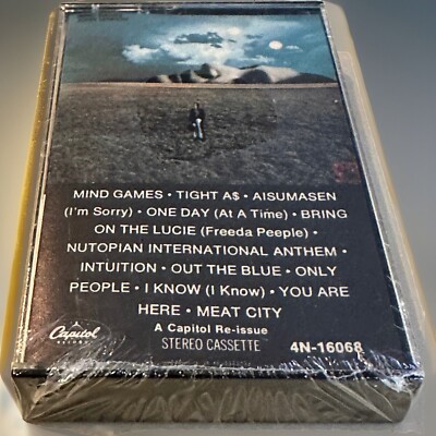 John Lennon 1973 -  Mind Games Cassette  New Sealed 