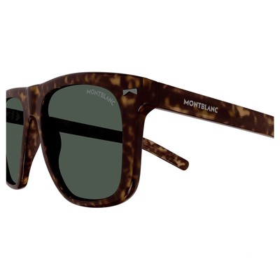 MONTBLANC MONT BLANC MB0227S-002 HAVANA HAVANA GREEN SUNGLASSES