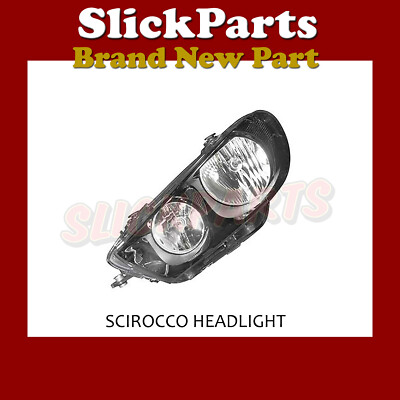 VOLKSWAGEN SCIROCCO HEADLIGHT 2008 2009 2010 2011 2012 2013 2014 PASSENGER  SIDE