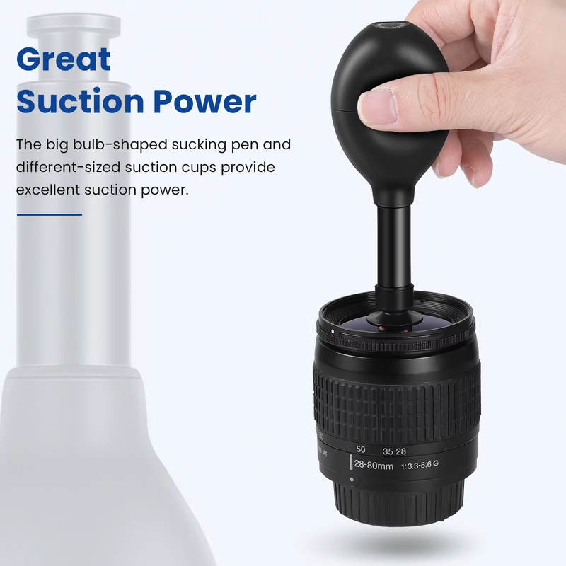 8-In-1 Lens Sucker Kit,IC Pick Up Vacuum Suction Pen with 7 Interchangeable Suct