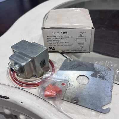 Univ l. Enterprise 103 Transformer for HVAC PRI: 208/240VAC to SEC: 24VAC 40VA