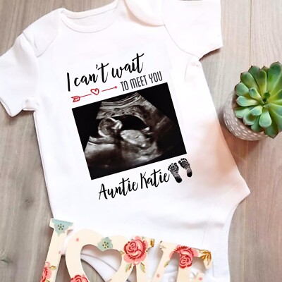 Personalised Gender Reveal Baby Scan Cute Arrival Announcement Baby Shower Gift