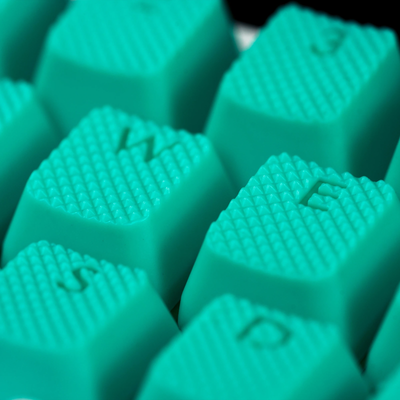 Rubberized Gaming Keycaps (Teal)