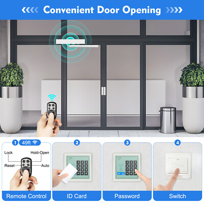 Automatic Electric Handicap Swing Door Opener Remote Controllers w/ Push Buttons
