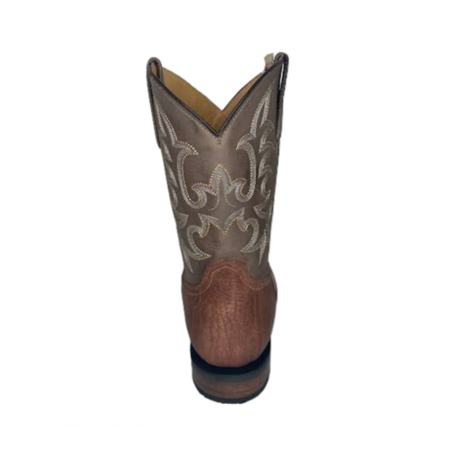 Pre-owned Roper Stetson® Men's Obadiah Brown Square Toe Boots 12-020-8911-3844