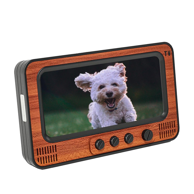 For Phone Creative Wood Tv Style Holder Bracket With Speaker