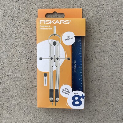 Fiskars Protractor and Compass Set