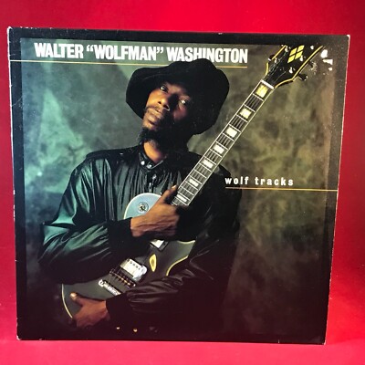 WALTER WOLFMAN WASHINGTON Wolf Tracks 1986 UK Vinyl LP. Rounder Europa original