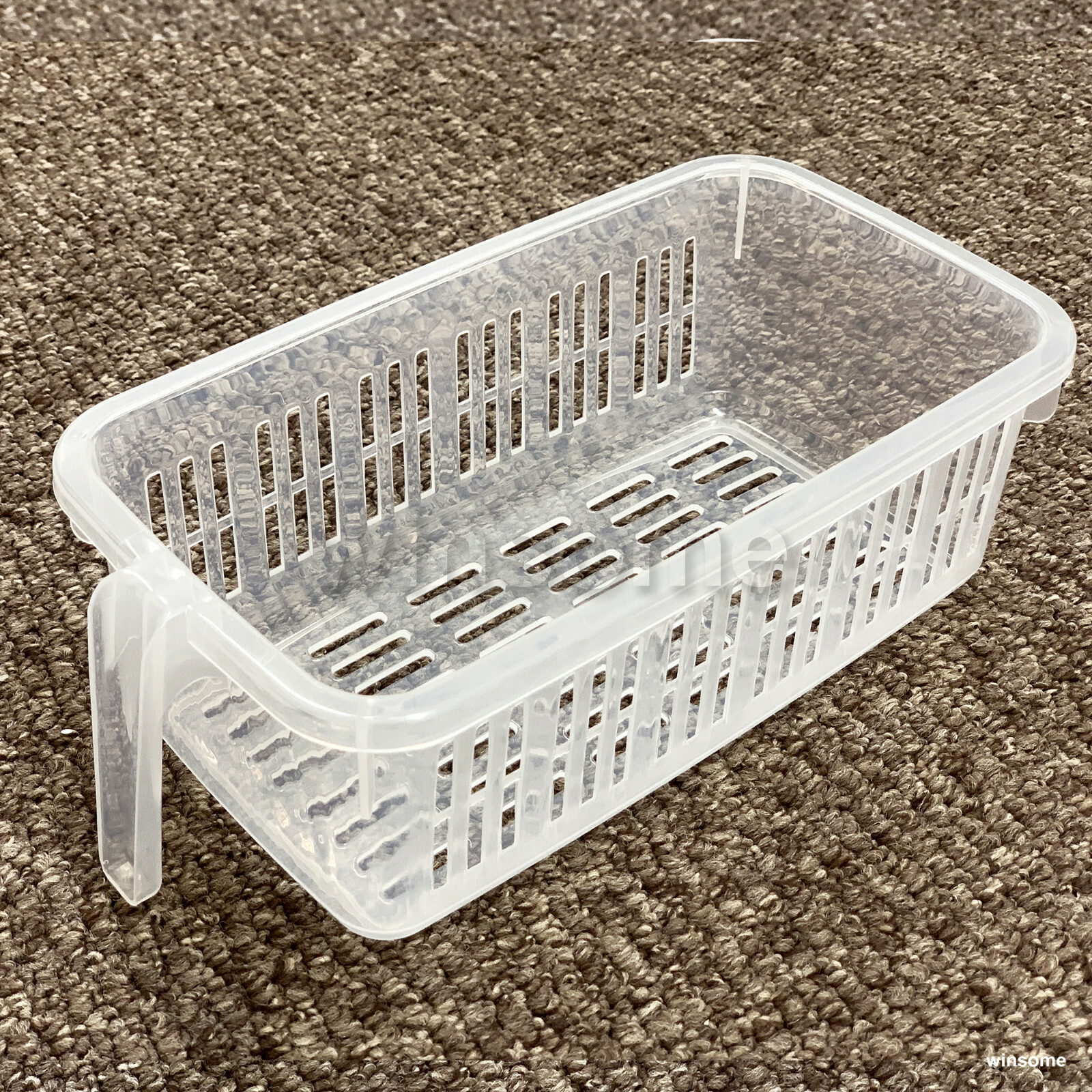 Plastic Handy Storage Handle Caddy Basket Kitchen Tray Bathroom