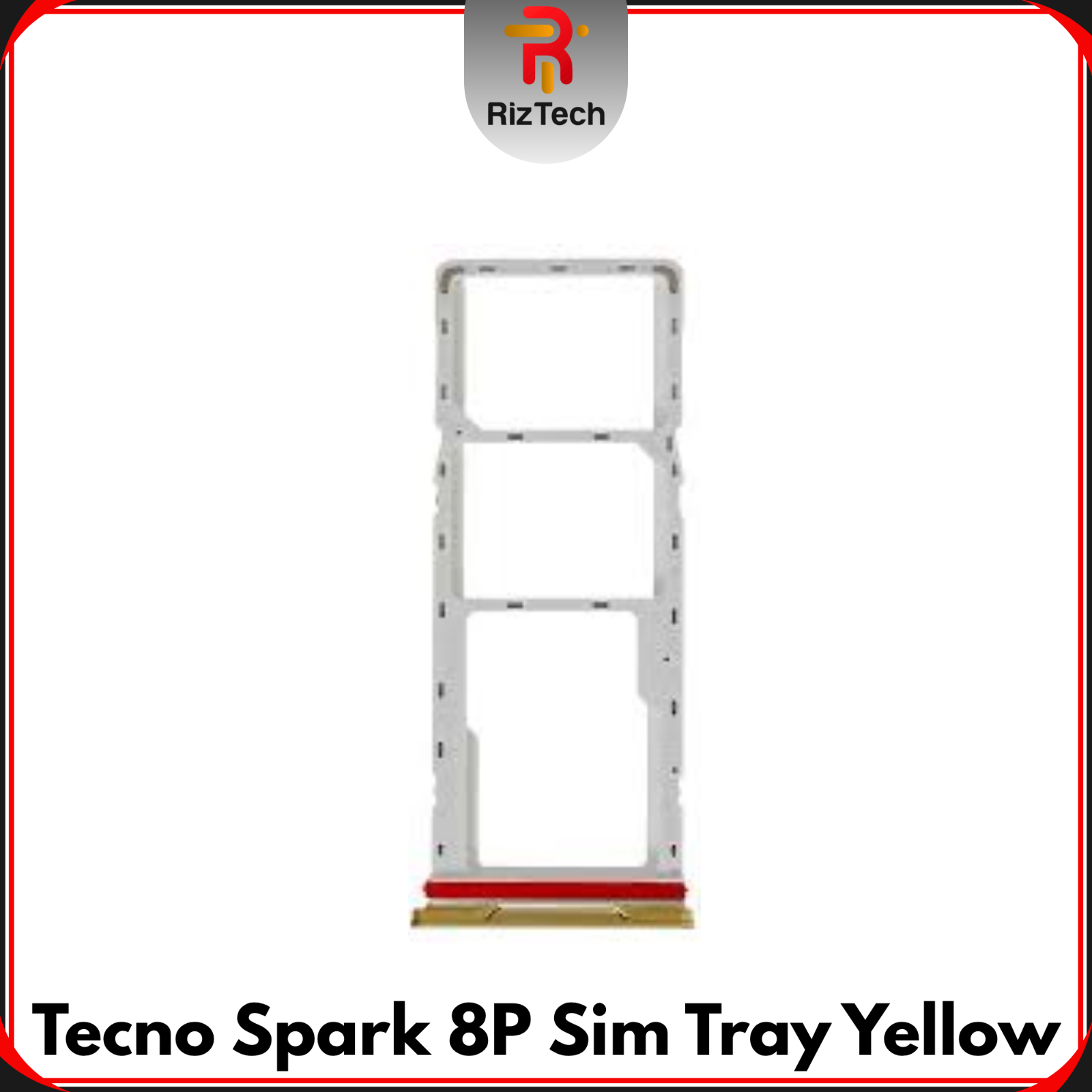 For Tecno Spark 8P Replacement Sim Tray Holder Slot ( Yellow ) - UK Seller
