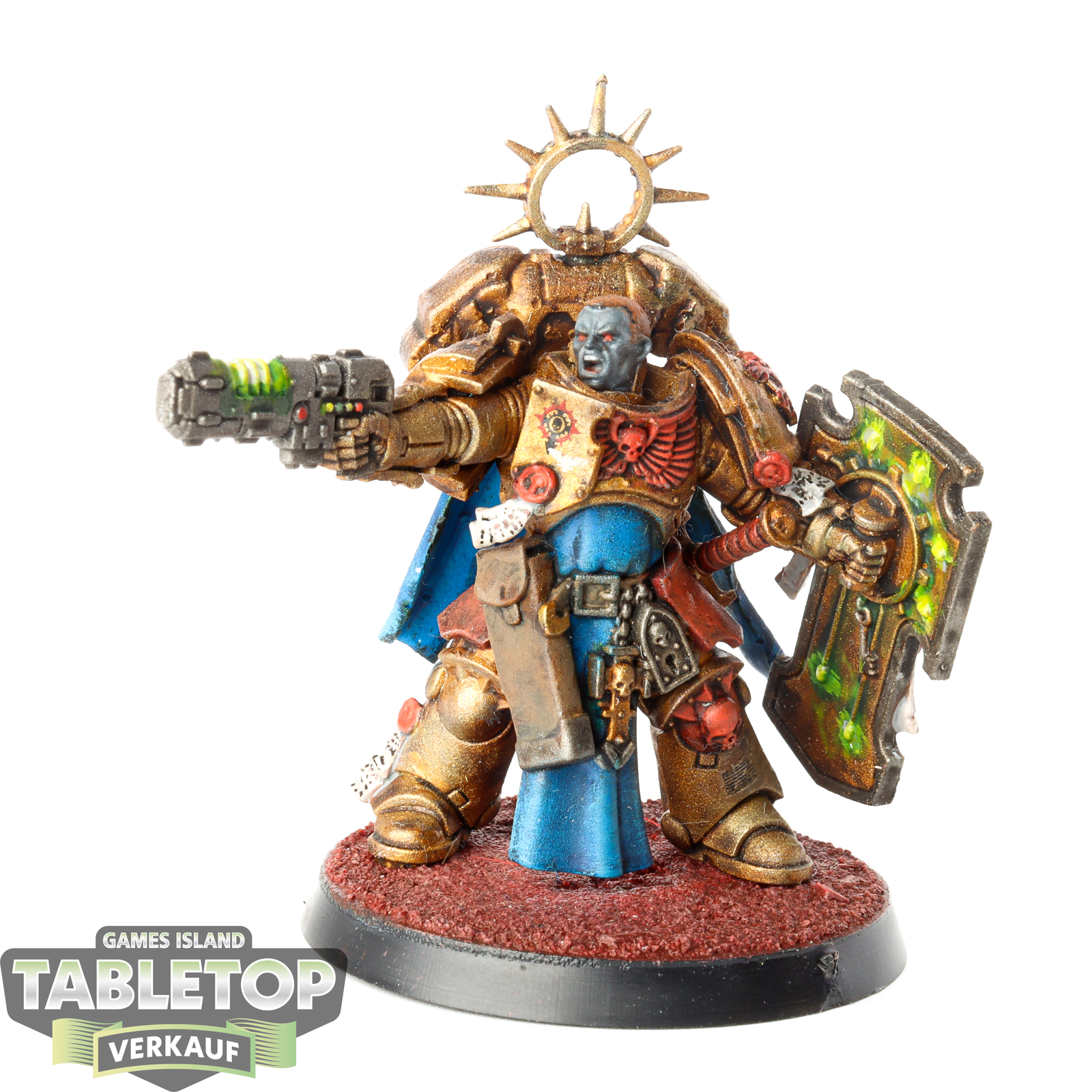 Blood Angels - Lieutenant with Storm Shield - bemalt