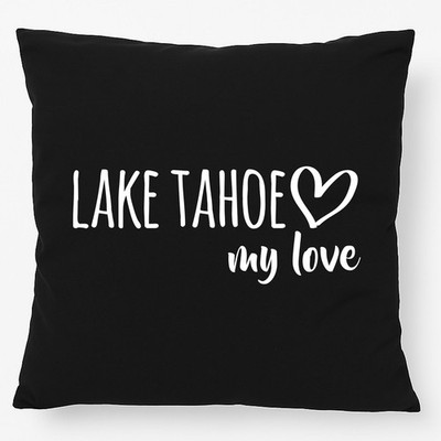 Kissen Lake Tahoe my love Geschenkidee Lake Tahoe Geschenk Präsent Mitbringsel S