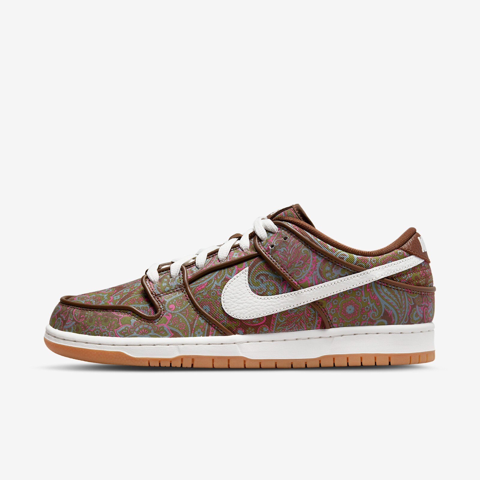 

Мужские кроссовки Nike SB Dunk Low Pro Premium Paisley DH7534-200, Brown/muli-color-white-gum, Nike SB Dunk