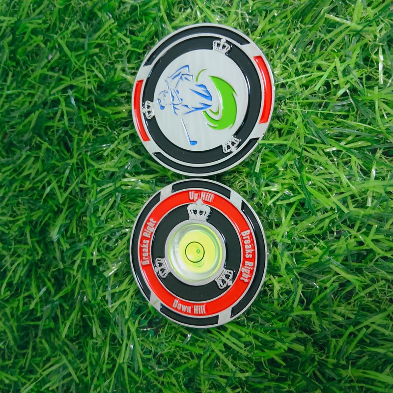 Golf Level Ball Marker Green Read Level Putting Alignment Aid Golf Ball Marker