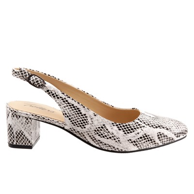 Черные женские кожаные туфли на каблуке Trotters Kay T2103-034