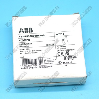 1 piece new abb CT-MFE Time Relay 0.05s-100h 24-240VAC/DC In Box