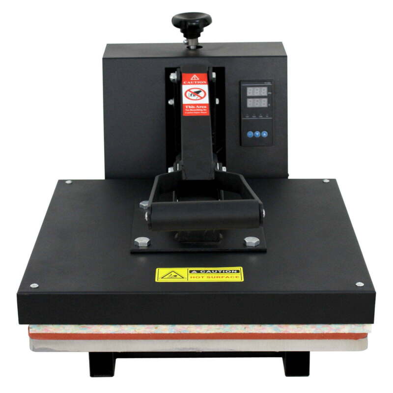 Pro 15"x15" High Pressure Heat Press Digital Sublimation Transfer Machine Black