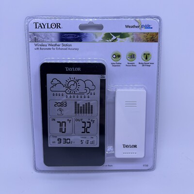 Taylor  Wireless Weather Station  Indoor and Outdoor  Digital Weather Station
