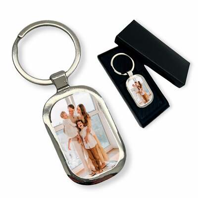 Personalized Photo Message Wedding Memory Tag Keyring Gift Box Special Keepsake