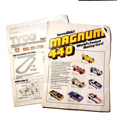 1981 Vintage Tyco Magnum 440 Slot Car original manual, instructions +more