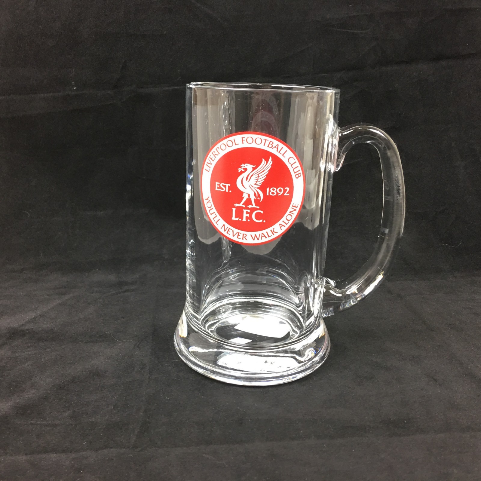 Official Liverpool Football Club Liverbird Supersize Pint Glass Tankard EUC