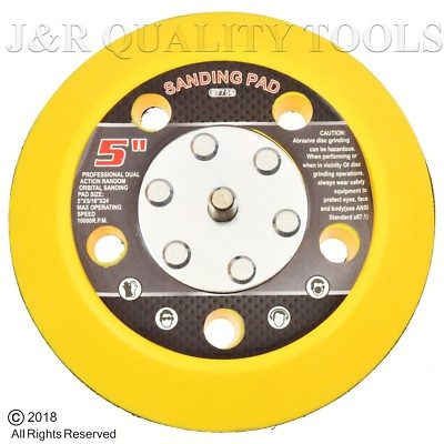 5'' VELCR HOOK&LOOP FACE SANDING PAD DISC DISK GRIND/SAND AIR TOOL