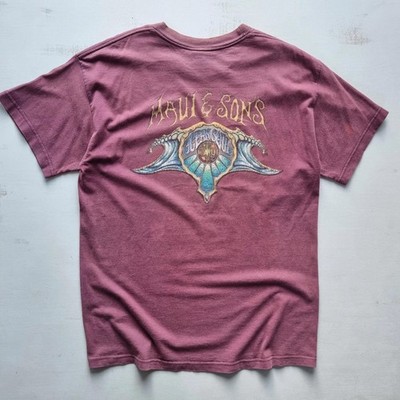 Vintage 90s Maui and Sons Ocean Soul Surf Wear T-Shirt Size XL