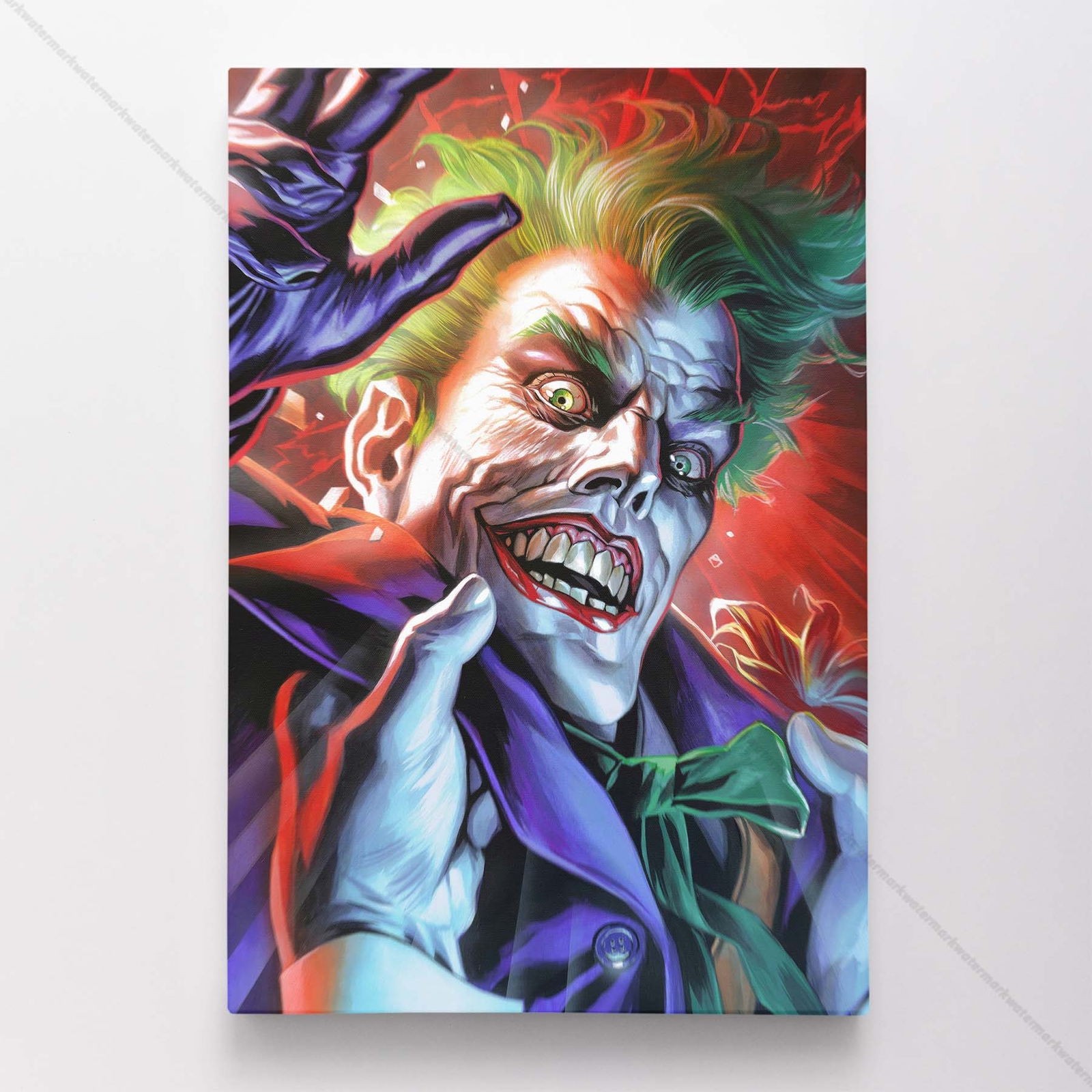 Joker Poster Canvas DC Comic Book Cover Art The Man Who Stopped Laughing Print