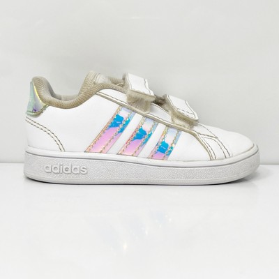 

Adidas Girls Grand Court FW1276 Белая повседневная обувь Кроссовки Размер 6K, Белый, Grand Court