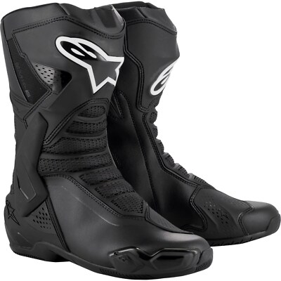 Motorcycle Boots 44 - Alpinestars SMX-6 V3 - Black-White | eBay