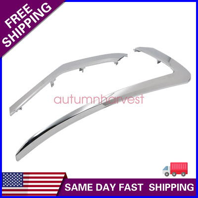Left Side Front Bumper Molding Trim Chrome For Mitsubishi Eclipse Cross 2018-21