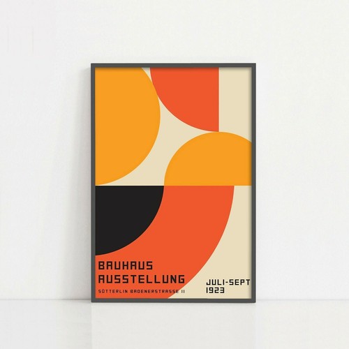 Bauhaus 1923 Exhibition Museum Retro Vintage Wall Art Poster